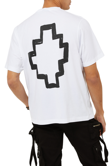 Tempera Over Cross Logo T-Shirt